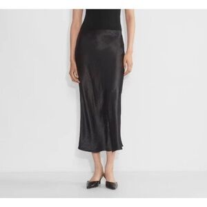 ZARA Babaton Black Midi Skirt